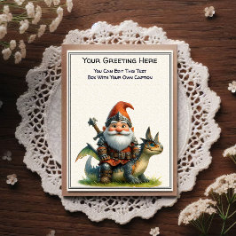 Any Occasion Gnome and Elven Warrior Storybook Vykort