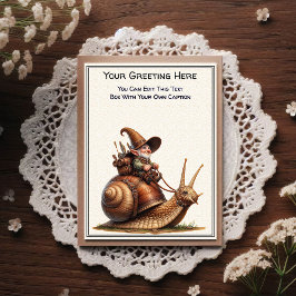 Any Occasion Gnome and Elven Warrior Storybook Vykort