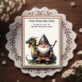 Any Occasion Gnome and Elven Warrior Storybook Vykort