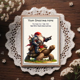 Any Occasion Gnome and Elven Warrior Storybook Vykort
