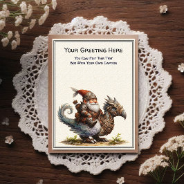 Any Occasion Gnome and Elven Warrior Storybook Vykort