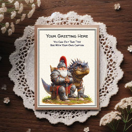 Any Occasion Gnome and Elven Warrior Storybook Vykort