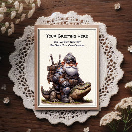 Any Occasion Gnome and Elven Warrior Storybook Vykort