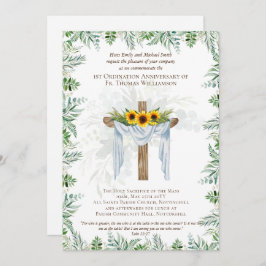 ANY Ordination Annibröllopsinbjudan Rustic Wood