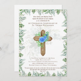 ANY Ordination Annibröllopsinbjudan Rustic Wood