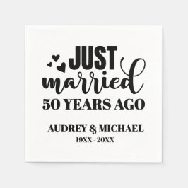 Any Year Anniversary Personalized Pappersservett