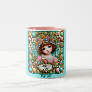 ANYA ~ VINTAGE GIRL~ Väldigt Sweet Två-Tonad Mugg