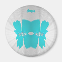ANYA ~ White and Aqua ~ Stunning Design