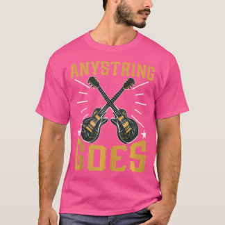Anystring Goes Acoustic Guitar T Shirt