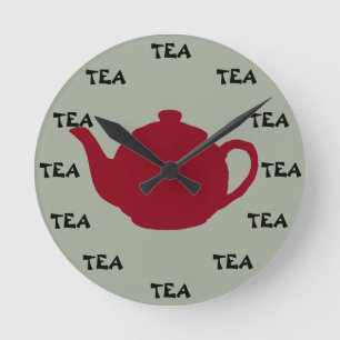 ANYTIME är Tea Time! Rund Klocka