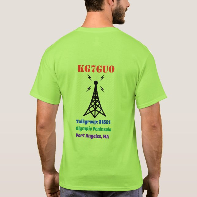 AnyTone Ham Radio Fläkt T Shirt (Baksida)