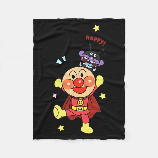 Anyway Anpanman Nya  Fleecefilt (Framsidan)