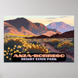 Anza Borrego Desert State Park Kalifornien Poster