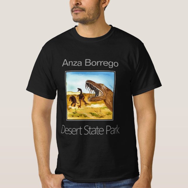 Anza-Borrego Dinosaur Sculptures T Shirt (Framsida)