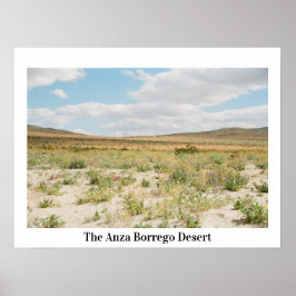 Anza Borrego-öknen Poster