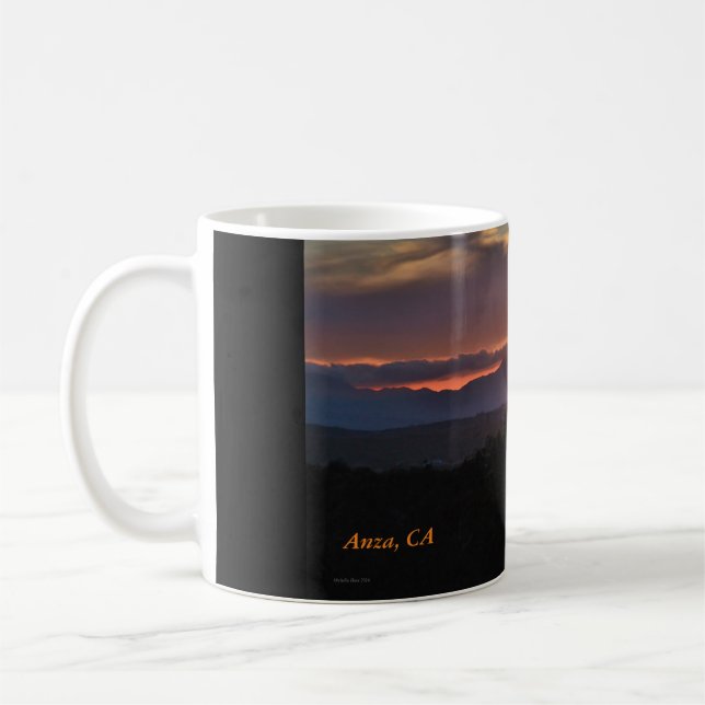 Anza, CA Sunset Coffee Mugg (Vänster)