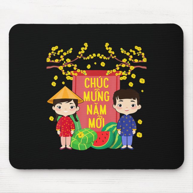 Ao Dai Kids Chuc Mung Nam Moi Vietnamese nyår Musmatta (Framsidan)