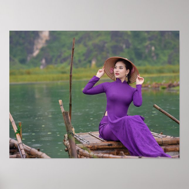 Ao Dai Traditional Vietnam Poster (Framsidan)
