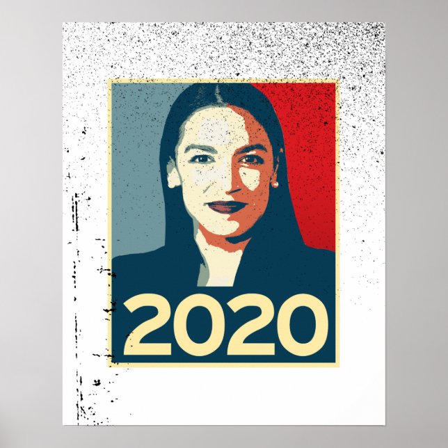 AOC 2020 Propaganda Poster (Framsidan)
