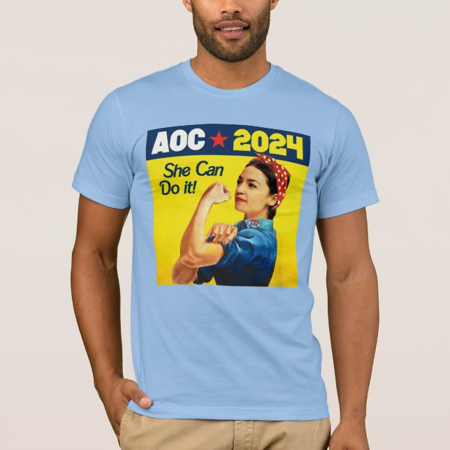 AOC 2024: Hon kan göra det T Shirt (Framsida)