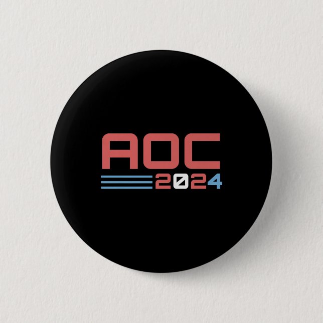 Aoc 2024 USA:s president Amerika Premium Knapp (Framsida)