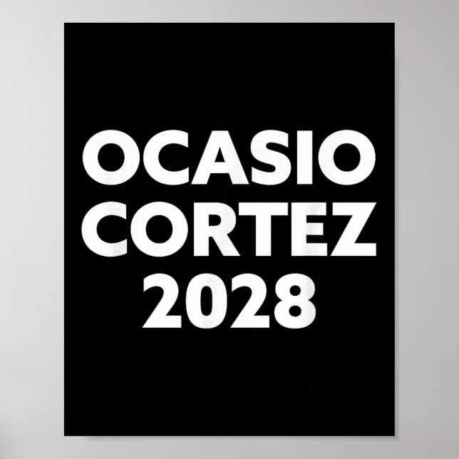 Aoc 2028 - Ocasio Cortez 2028 Poster (Framsidan)