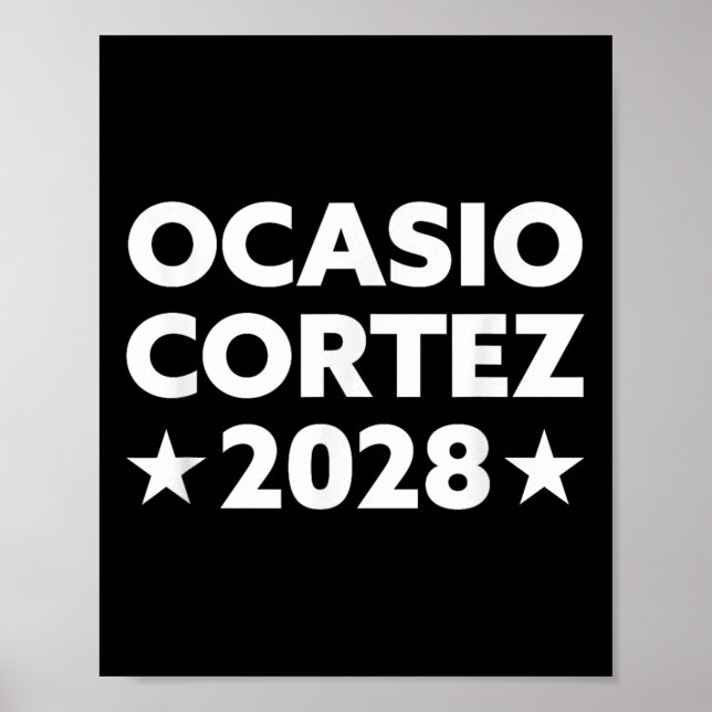 Aoc 2028 - Ocasio Cortez 2028 Poster (Framsidan)