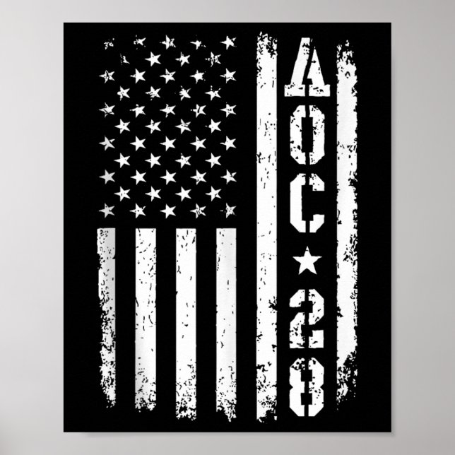 Aoc 2028 US Flagga Tanktop Poster (Framsidan)