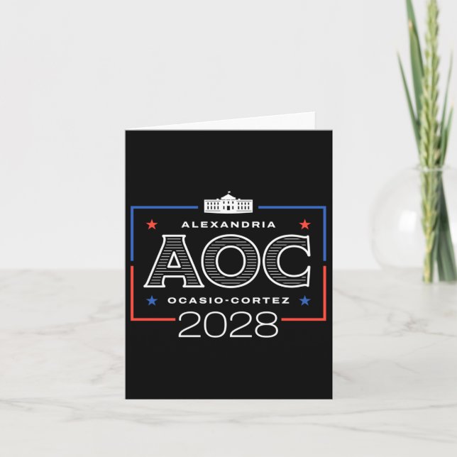 Aoc 2028 White House Långärmad Kort (Framsida)