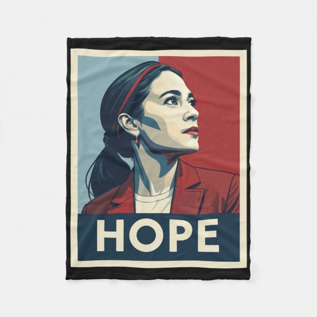 Aoc Alexandria Ocasio Cortez 2028 Till talman - Fleecefilt (Framsidan)