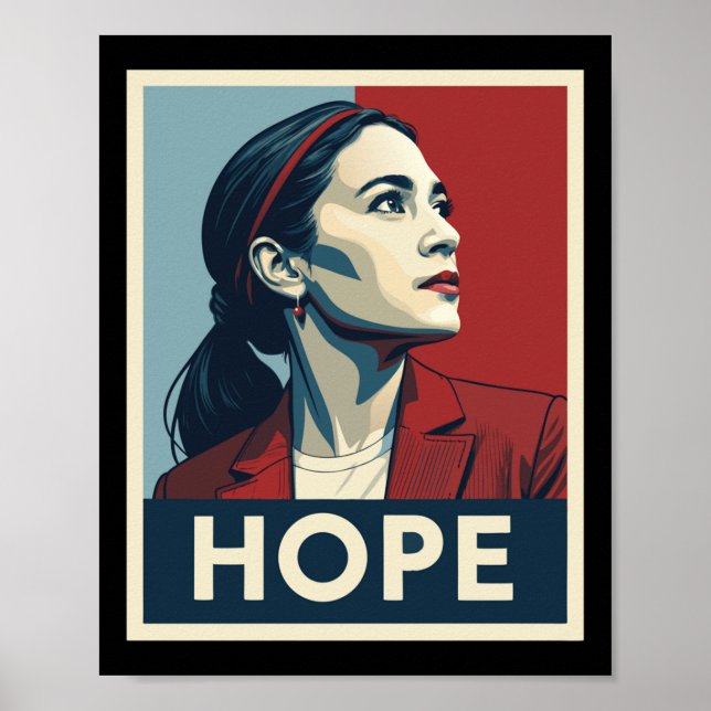 Aoc Alexandria Ocasio Cortez 2028 Till talman - Poster (Framsidan)