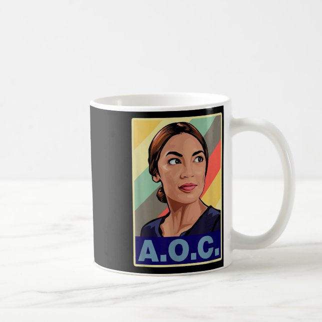Aoc Alexandria Ocasio-cortez First Female Presiden Kaffemugg (Höger)