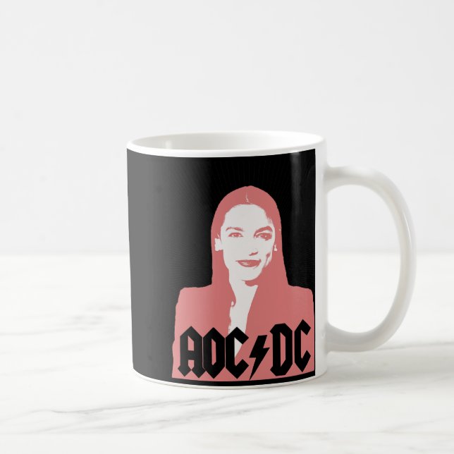 Aoc - Andria Ocasio-cortez - Latina Congress  Kaffemugg (Höger)