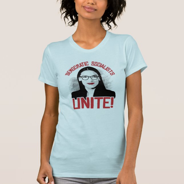 AOC - Demokratiska socialistförbundet T Shirt (Framsida)