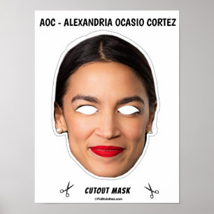 AOC Halloween-mask Poster