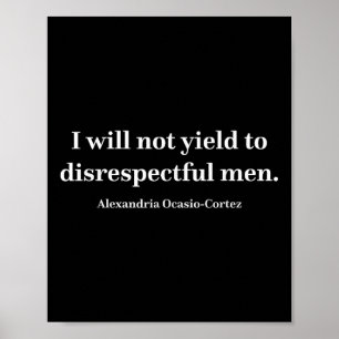 Aoc I kommer inte att ge vika för Manar _1 Poster