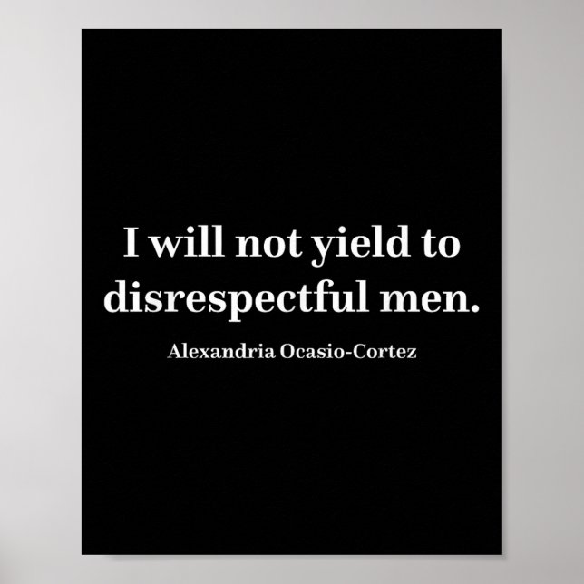 Aoc I kommer inte att ge vika för Manar _1 Poster (Framsidan)