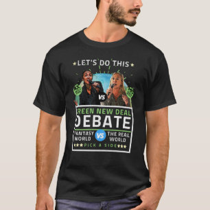 AOC mot MTG-Grönt Ny avtalsdebatt T Shirt