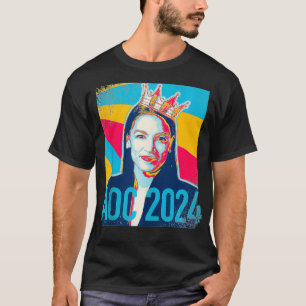 AOC OcasioCortez 2024 Presidentens Kampanj Notori T Shirt