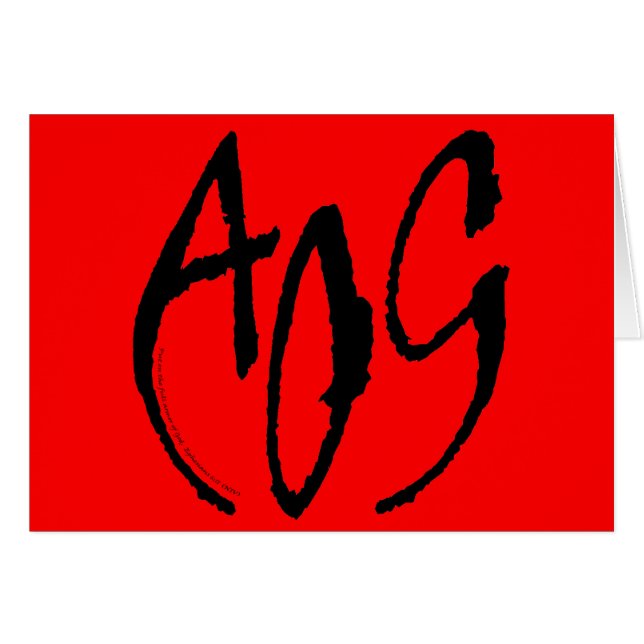 AOG 1 HÄLSNINGSKORT (Framsidan Horizontal)