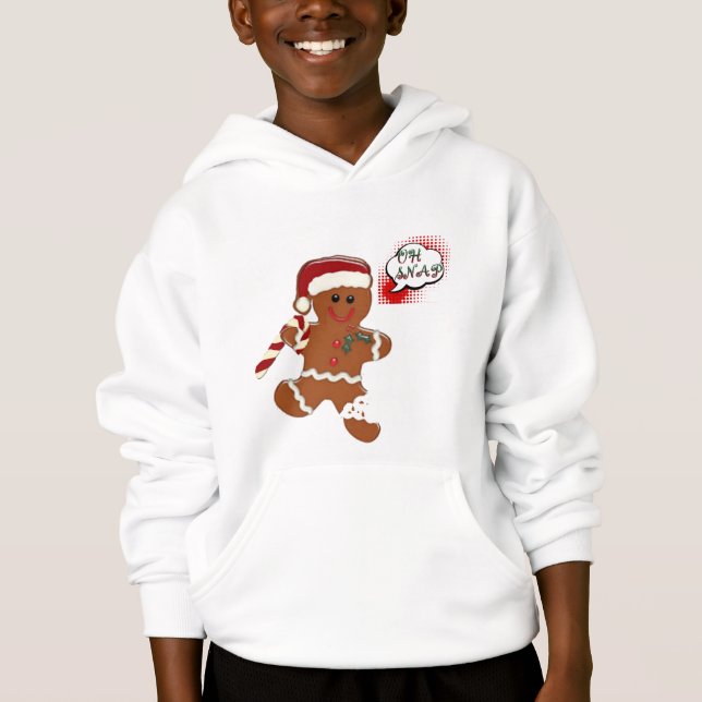 Aoh snap ginger snap-cookie, kul hoodie-design t-shirt (Framsida)