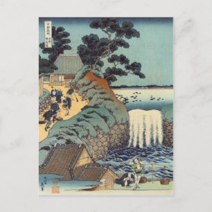 Aoi gaok vattenfall, Katsushika Hokusai Vykort