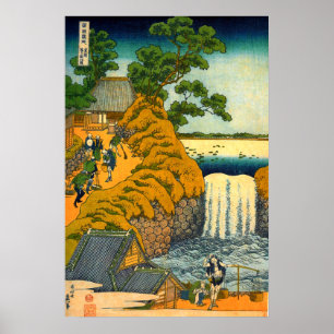 Aoigaoka Waterfall i Östra Capital Poster