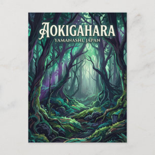 Aokigahara-skogen Japan Vykort