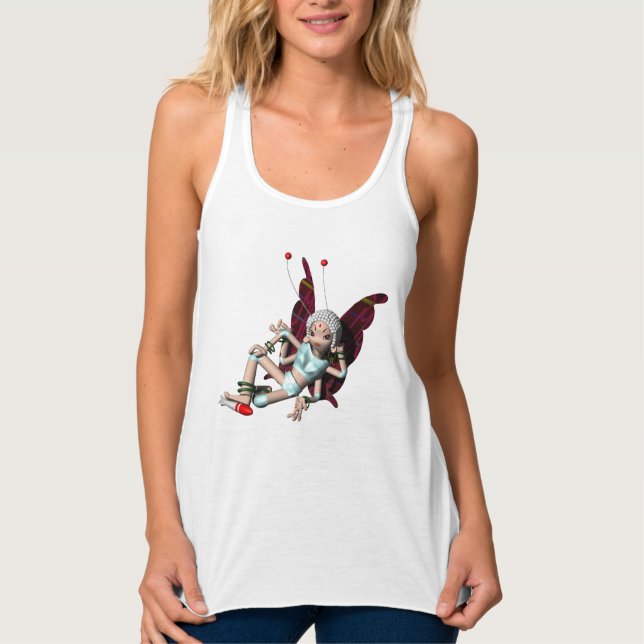 Aokimono. Nirvana 3D Linne Med Racerback (Framsida)