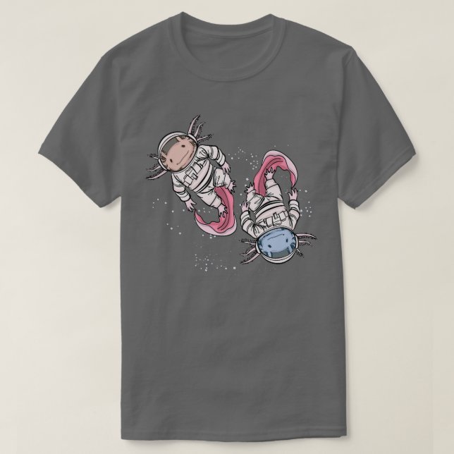 Aolotl Älskare Kids Astronaut Rymden Aolotl T Shirt (Design framsida)