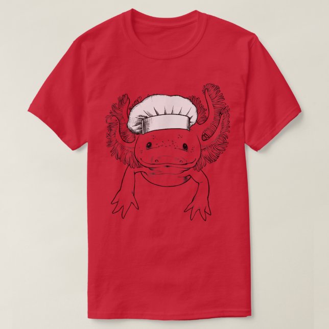 Aolotl Animal Chef Funny Cooking Cook  T Shirt (Design framsida)