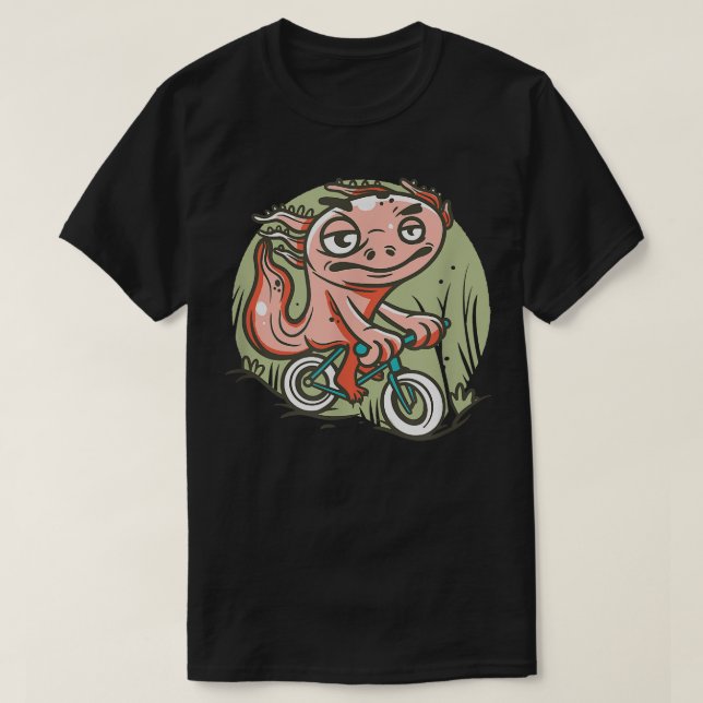 Aolotl Cycling Bicycle Cute Aolotls Kawaii Japan A T Shirt (Design framsida)