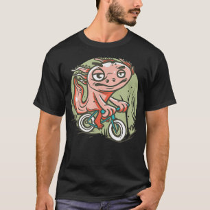 Aolotl Cycling Bicycle Cute Aolotls Kawaii Japan A T Shirt