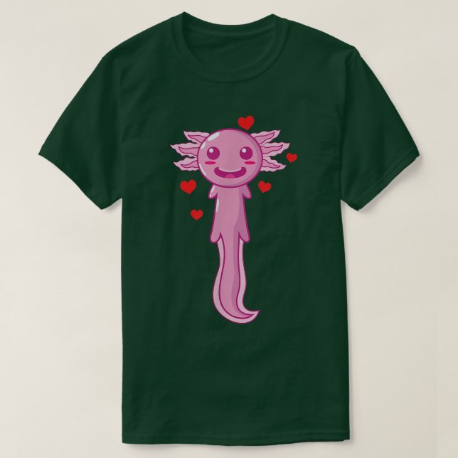 Aolotl is in Love  T Shirt (Design framsida)